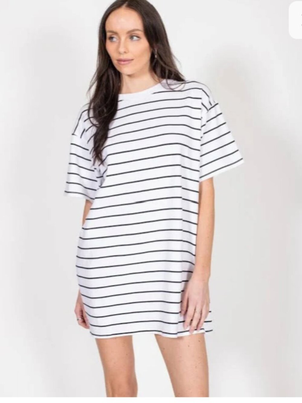BRUNETTE THE LABEL | The Oversized Boxy Tee Dress, Size XS/S